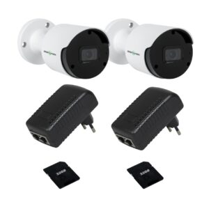 Комплект відеоспостереження GreenVision GV-812 з функцією розпізнавання облич на 2 камери