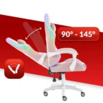 Геймерське комп'ютерне крісло Hell's Chair HC-1000 LED Pink тканина - Зображення 7