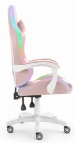 Геймерське комп'ютерне крісло Hell's Chair HC-1000 LED Pink тканина - Зображення 3