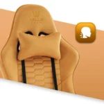 Геймерське крісло тканинне Hell's Chair HC-1000 Gold - Зображення 7