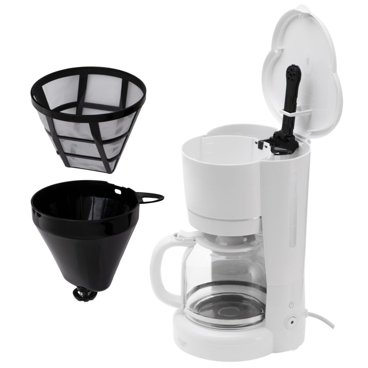 Крапельна кавоварка Adler AD 4383 white 1.5L - Зображення 5