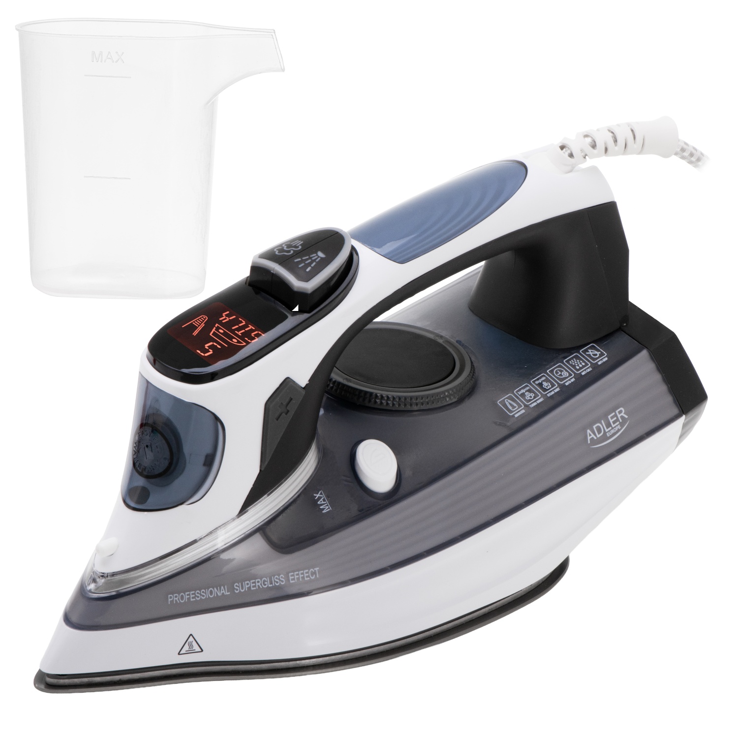 1500_ad_5053 Парова праска Adler AD 5053 LCD 11 температурних режимів - Зображення 1