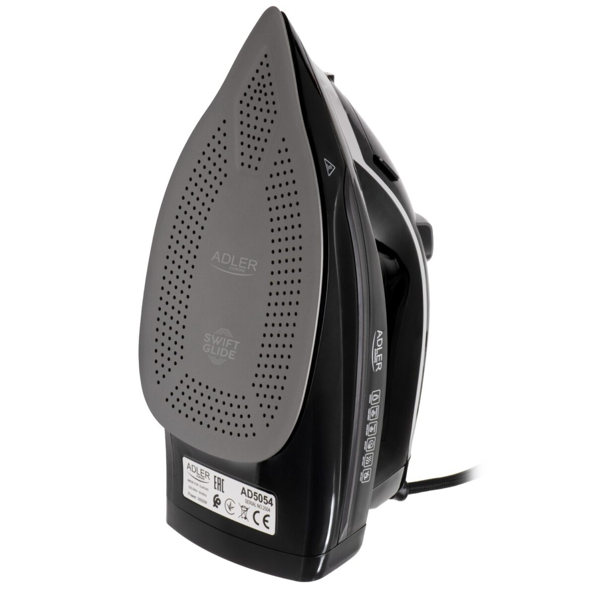Парова праска Adler AD 5054 LCD 3000 W Stopa SWIFT GLIDE - Зображення 2