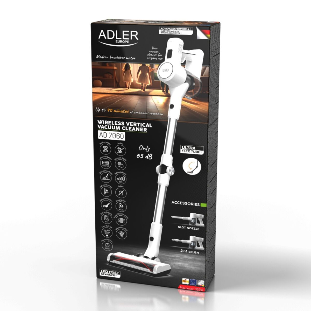 Ручний акумуляторний пилосос Adler AD 7060 - Зображення 16