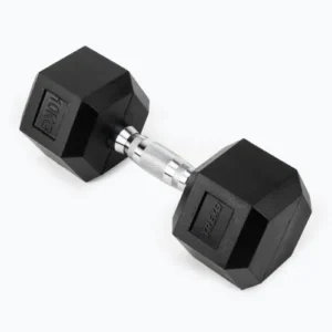 Гантель XTREXO Hex 10 кг з гумовим покриттям