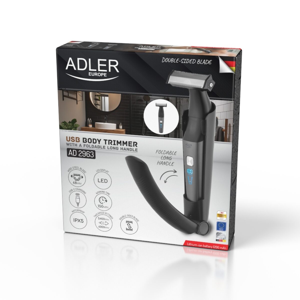 Тример для тіла Adler AD 2963 USB