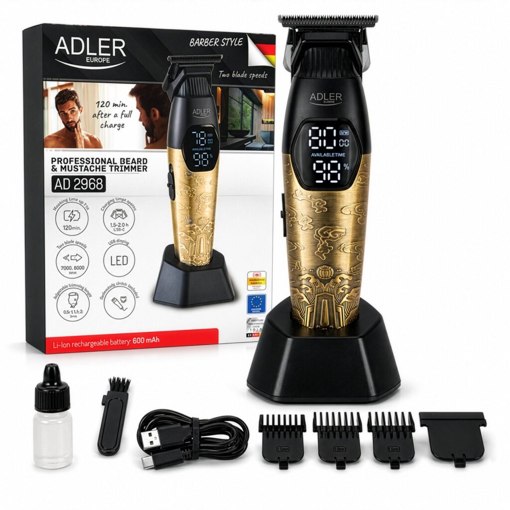 Тример для бороди та вусів Adler AD 2968 USB-C