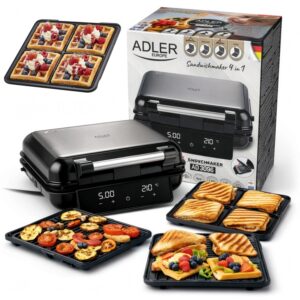 Мультипекар 4-в-1 з сенсорним дисплеєм Adler AD 3096