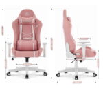 Геймерське крісло Hell's Chair HC-2001 Pink White - Зображення 12