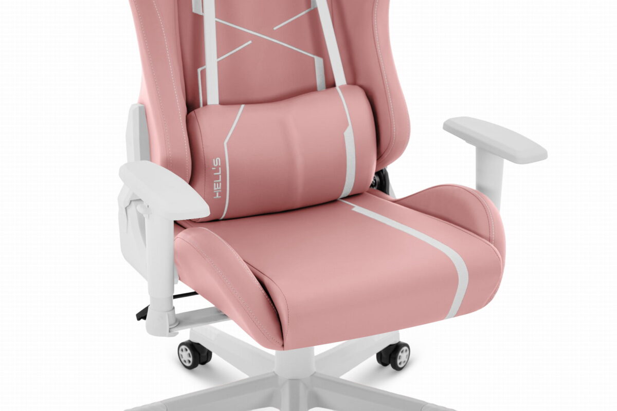 Геймерське крісло Hell's Chair HC-2001 Pink White - Зображення 8