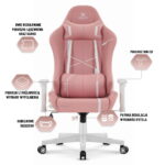 Геймерське крісло Hell's Chair HC-2001 Pink White - Зображення 9