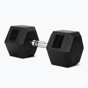 Гантель XTREXO Hex з гумовим покриттям 12.5 кг