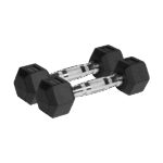 Гумовані чавунні гантелі HEX Rebel 2x2 кг для професійних тренувань