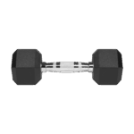 Гумовані гантелі HEX Rebel 2x4 кг чавунні для силових тренувань - Зображення 4