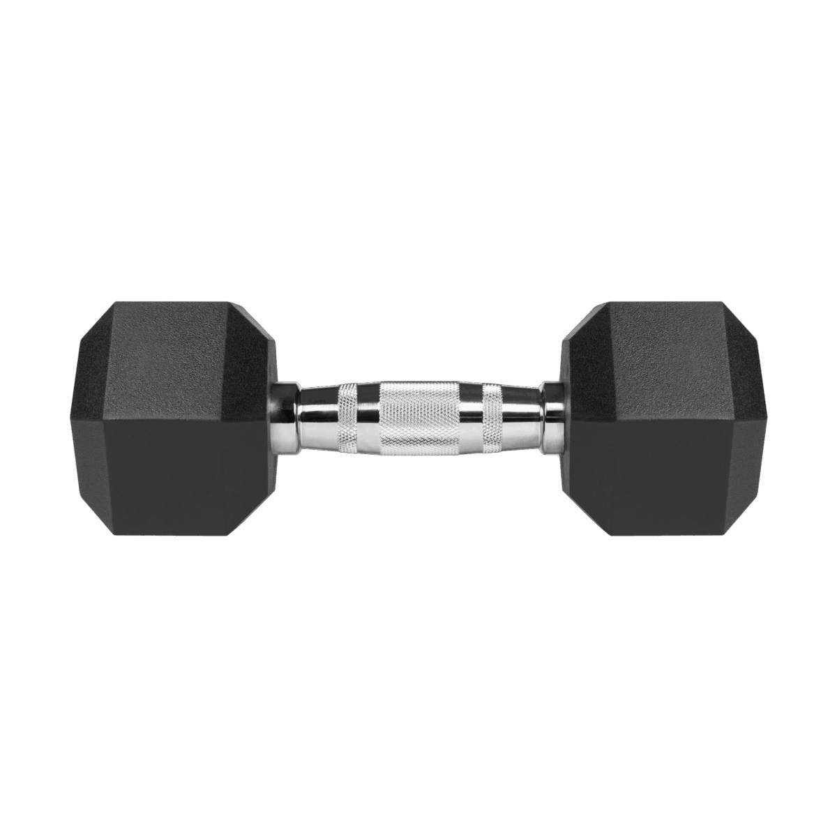 Гантелі Rebel HEX 2x7 кг з гумовим покриттям і чавунною основою - Зображення 4