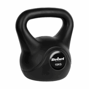 Гиря бітумінозна Rebel Active 10 кг з ергономічною ручкою для силових тренувань