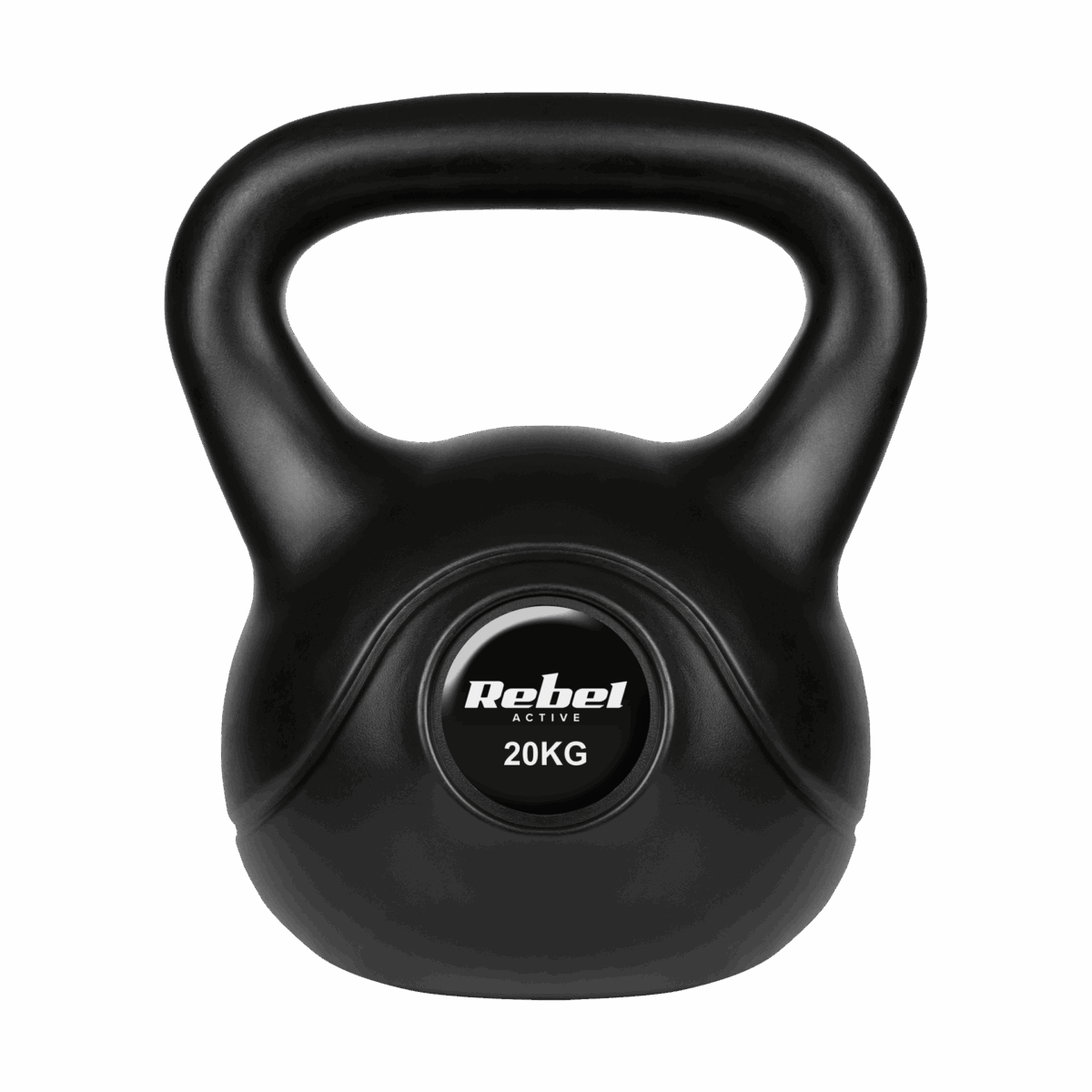 Гиря бітумінозна Rebel ACTIVE 20 кг з ПВХ покриттям і ергономічною ручкою - Зображення 2