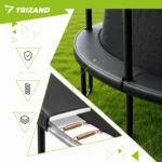 Батут Trizand 366 см з сіткою драбинкою 150 кг - Зображення 6