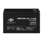 Акумулятор AGM LogicPower LPM 12V 7.5 Ah - Зображення 2
