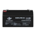 Акумулятор AGM LogicPower LPM 6V 1.3 Ah - Зображення 2