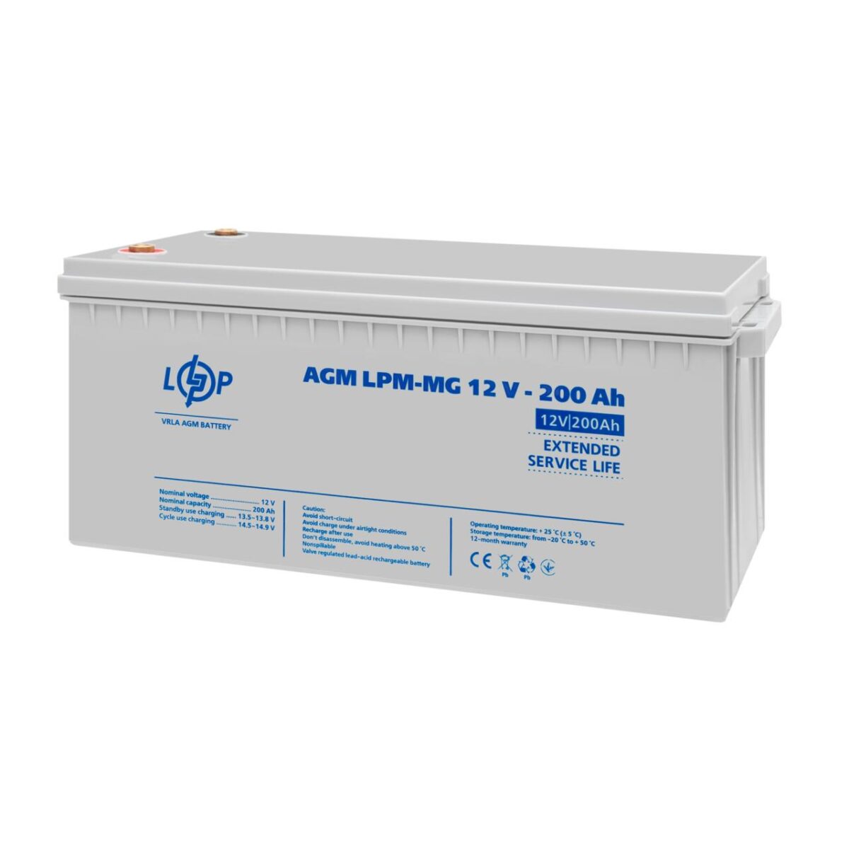 Акумулятор мультигелевий GTM LPM-MG 12V - 200 Ah - Зображення 3