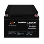 Акумулятор AGM LogicPower LPM 12V 26 Ah - Зображення 2