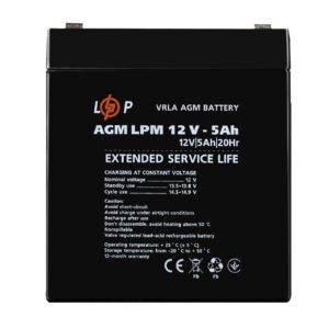 Акумулятор AGM LogicPower LPM 12V 5 Ah