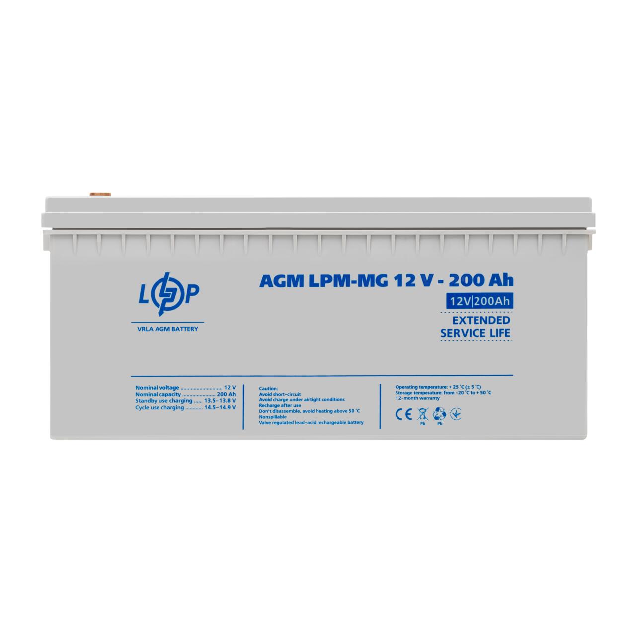 86d0e0737b93eb6d747cef2814cb7 Акумулятор мультигелевий GTM LPM-MG 12V - 200 Ah - Зображення 1