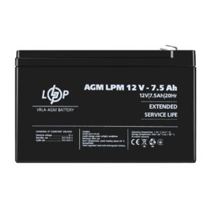 Акумулятор AGM LogicPower LPM 12V 7.5 Ah