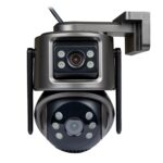 Комплект бездротової поворотної камери GreenVision GV-201-IP-M-DOС30-30 SD з блоком живлення