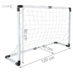 Дитяча футбольна брамка Trizand 120×80 см набір - Зображення 4