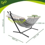Гамак Gardlov 200x150 см на сталевому стелажі до 250 кг - Зображення 3