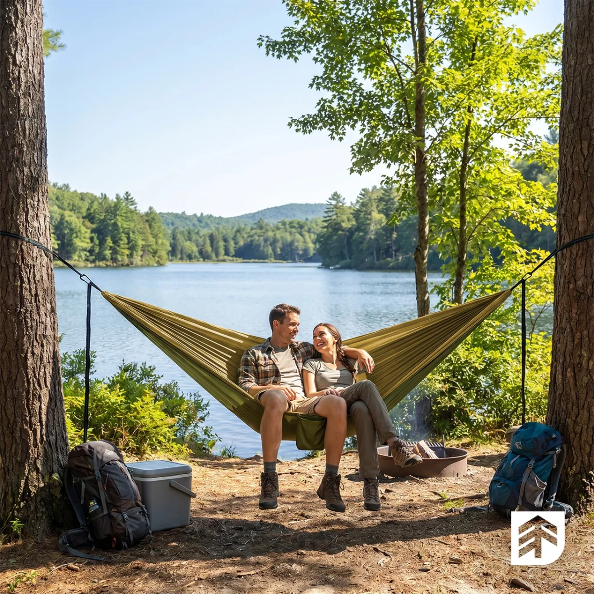 Гамак туристичний EPIFIT CALM300 114261, двомісний, хакі-зелений, до 200 кг - Зображення 4