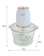 Подрібнювач зі скляною чашею Adler AD 4092 XXL 2L