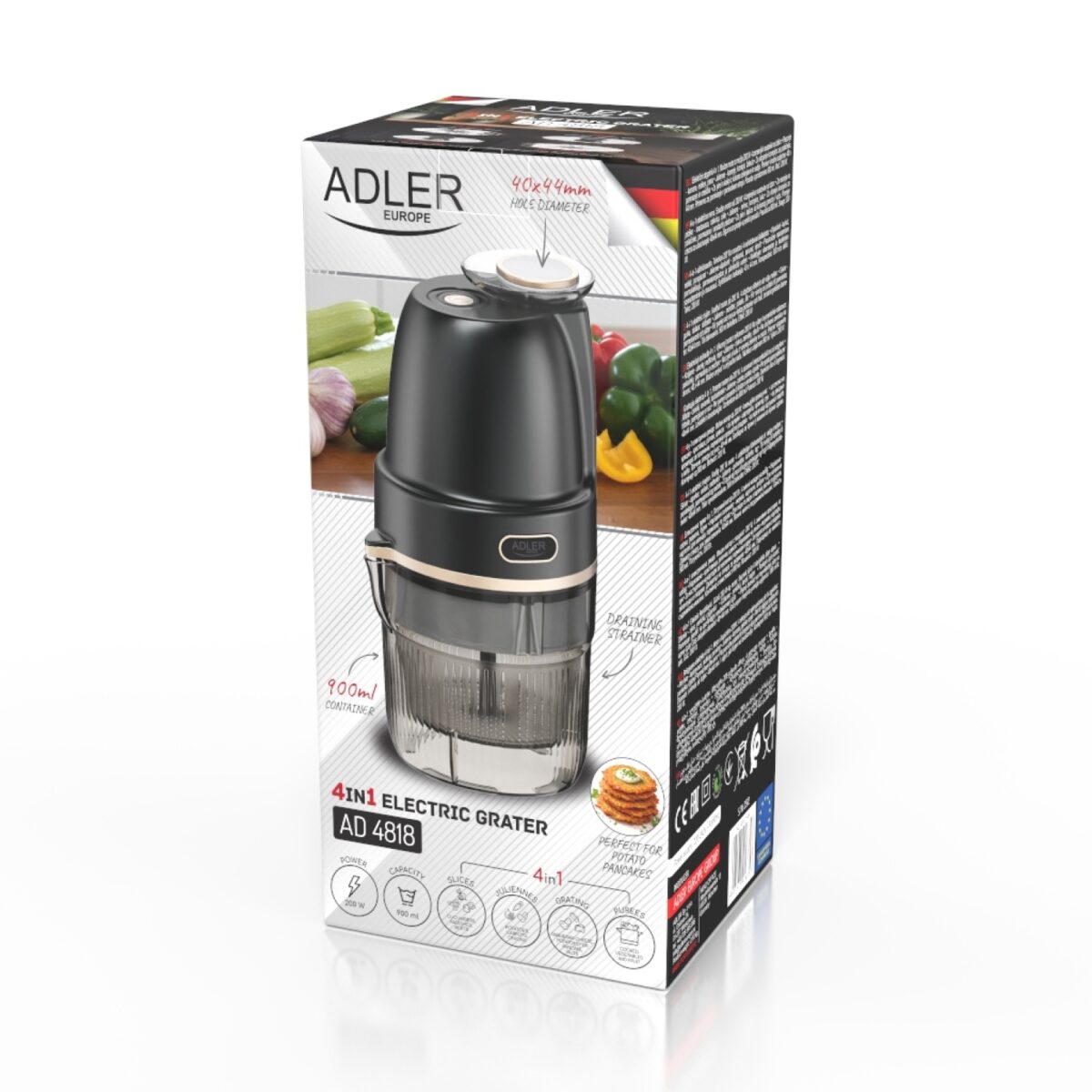 Електрична тертка Adler AD 4818 4в1