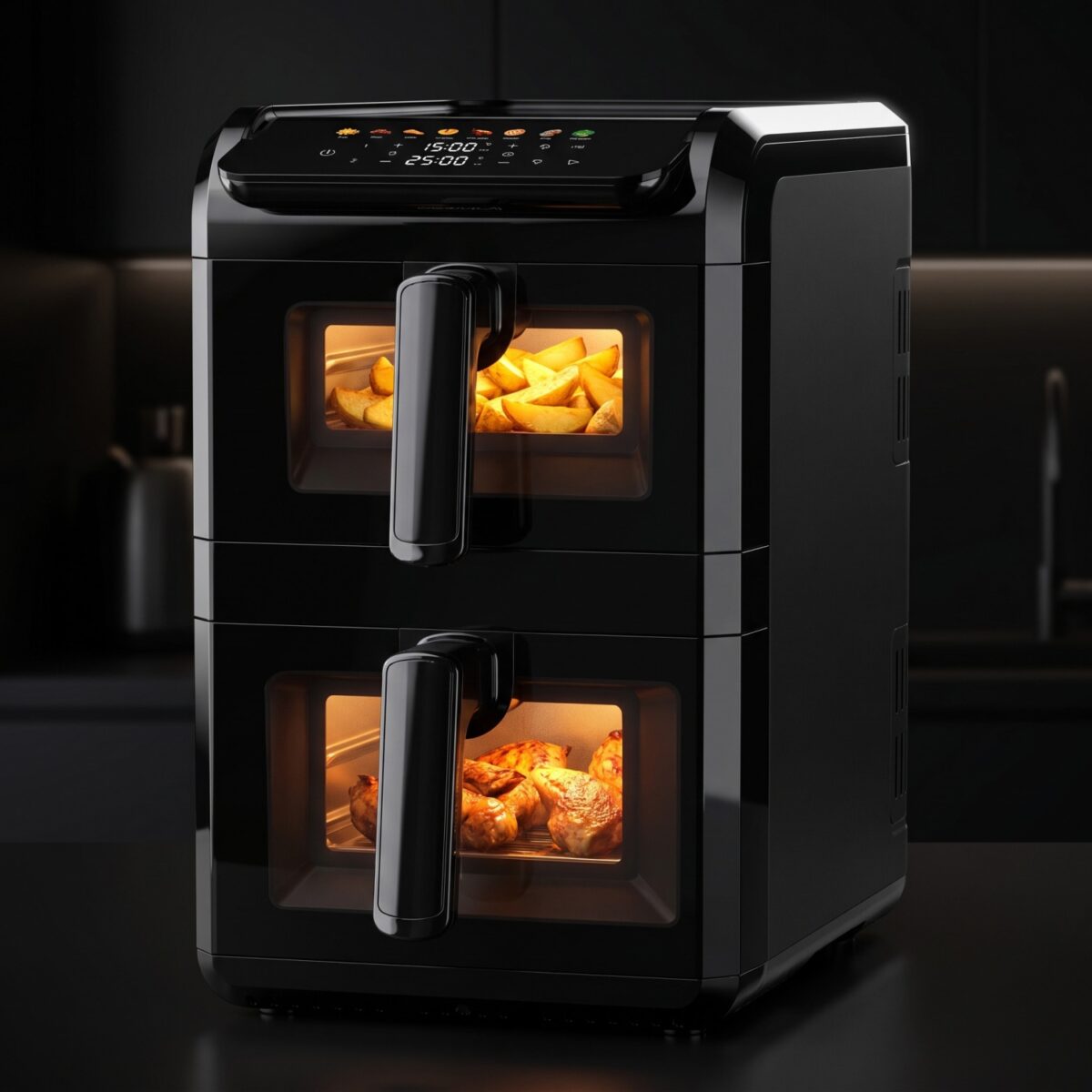Аерофритюрниця на два кошики Adler AD 6325 10л (4л i 6л) 2700Вт