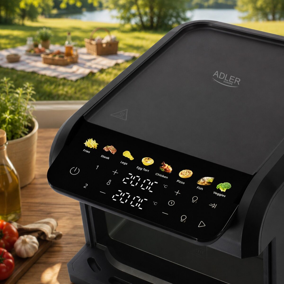 Аерофритюрниця на два кошики Adler AD 6325 10л (4л i 6л) 2700Вт