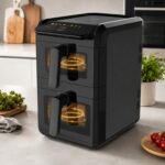 Аерофритюрниця на два кошики Adler AD 6325 10л (4л i 6л) 2700Вт