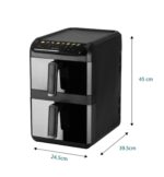 Аерофритюрниця на два кошики Adler AD 6325 10л (4л i 6л) 2700Вт