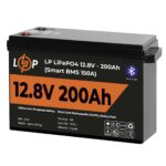 Акумулятор LogicPower LP LiFePO4 12V 12.8V 200Ah 2560Wh Smart BMS 150А з BT пластик - Зображення 3