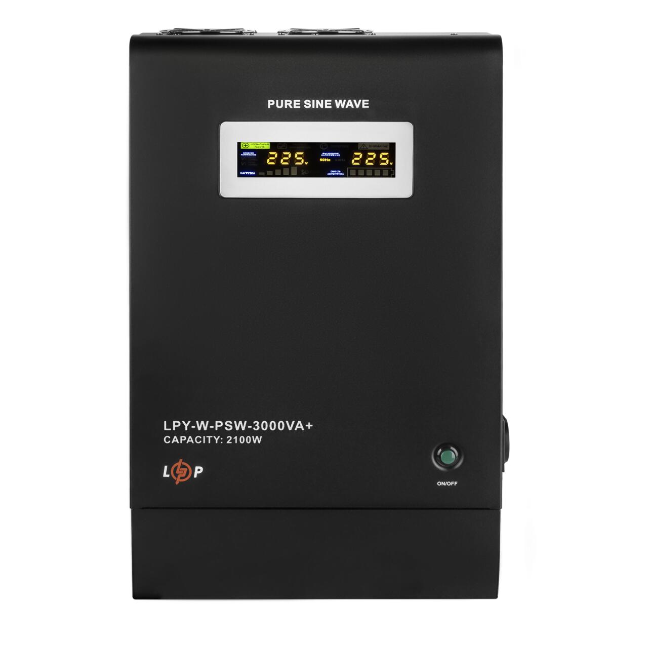 6c32a2f3f4e584a9501cd37422c3c ДБЖ з правильною синусоїдою 48V LogicPower LPY-W-PSW-3000VA+2100Вт - Зображення 1