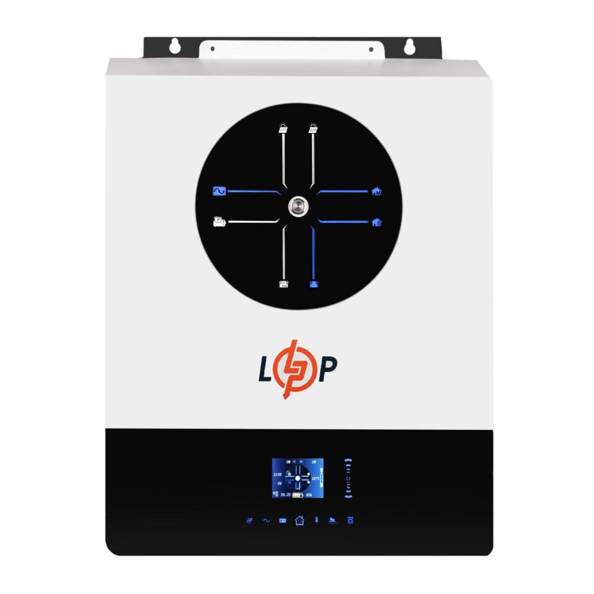 Гібридний сонячний інвертор ДБЖ LogicPower LPW-MAXII-ULTRA 8000VA 8000Вт 48V 150A MPPT 90-450V ON-OFF GRID - Зображення 2