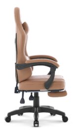 Геймерське комп'ютерне крісло Hell's Chair HC-1015 Light Brown, екошкіра - Зображення 4