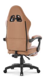 Геймерське комп'ютерне крісло Hell's Chair HC-1015 Light Brown, екошкіра - Зображення 5
