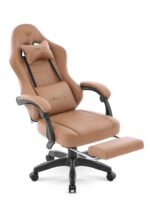 Геймерське комп'ютерне крісло Hell's Chair HC-1015 Light Brown, екошкіра - Зображення 6