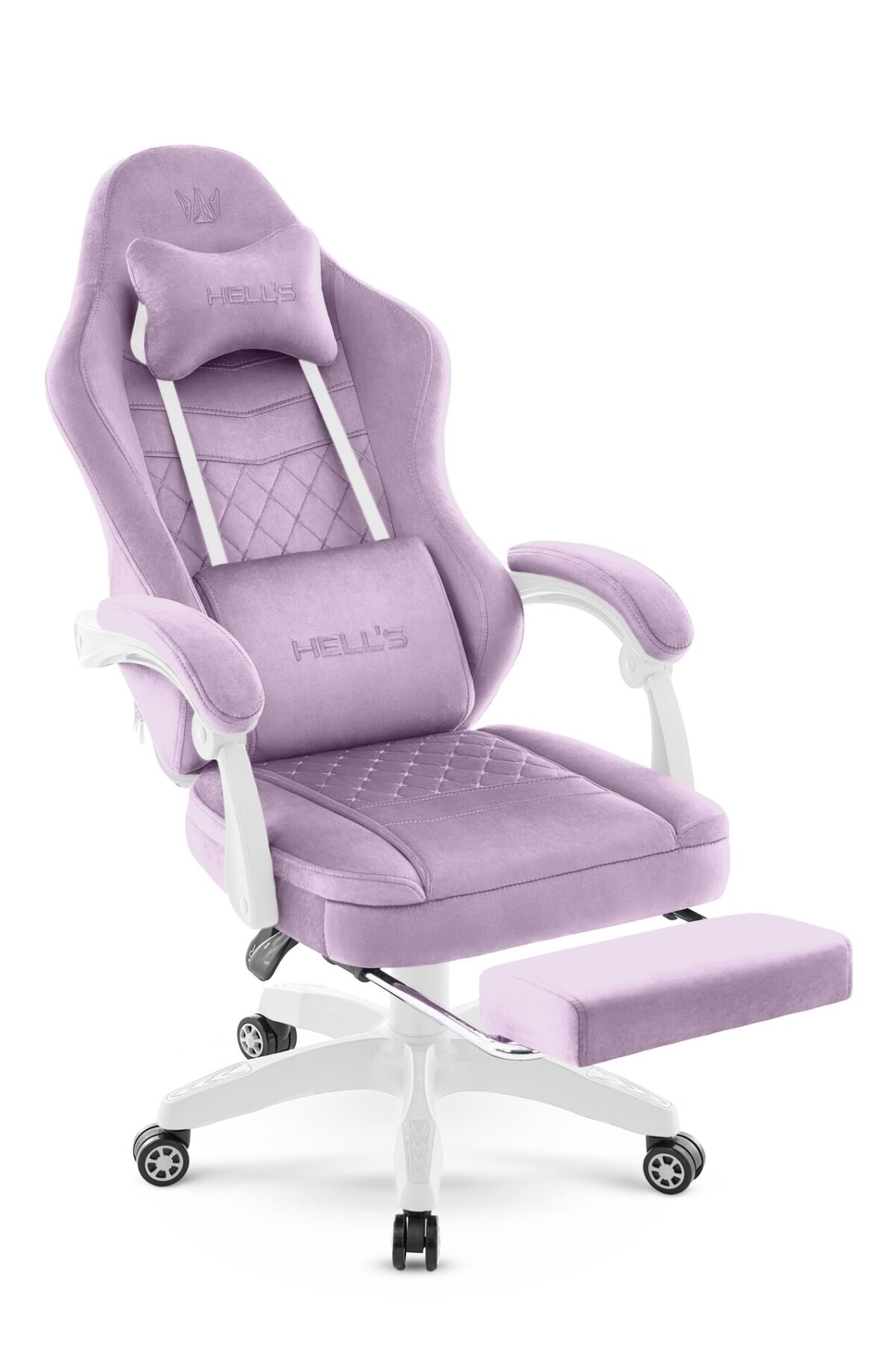 Геймерське комп'ютерне крісло Hell's Chair HC-1015 Purple, фіолетовий велюр - Зображення 5