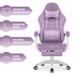 Геймерське комп'ютерне крісло Hell's Chair HC-1015 Purple, фіолетовий велюр - Зображення 6