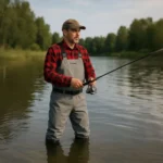 Водонепроникний рибальський напівкомбінезон Trizand 25895 46 розмір - Зображення 4