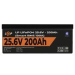 Акумулятор LogicPower LP LiFePO4 24V 25.6V 200Ah 5120Wh Smart BMS 100А з BT пластик Уцінка - Зображення 2