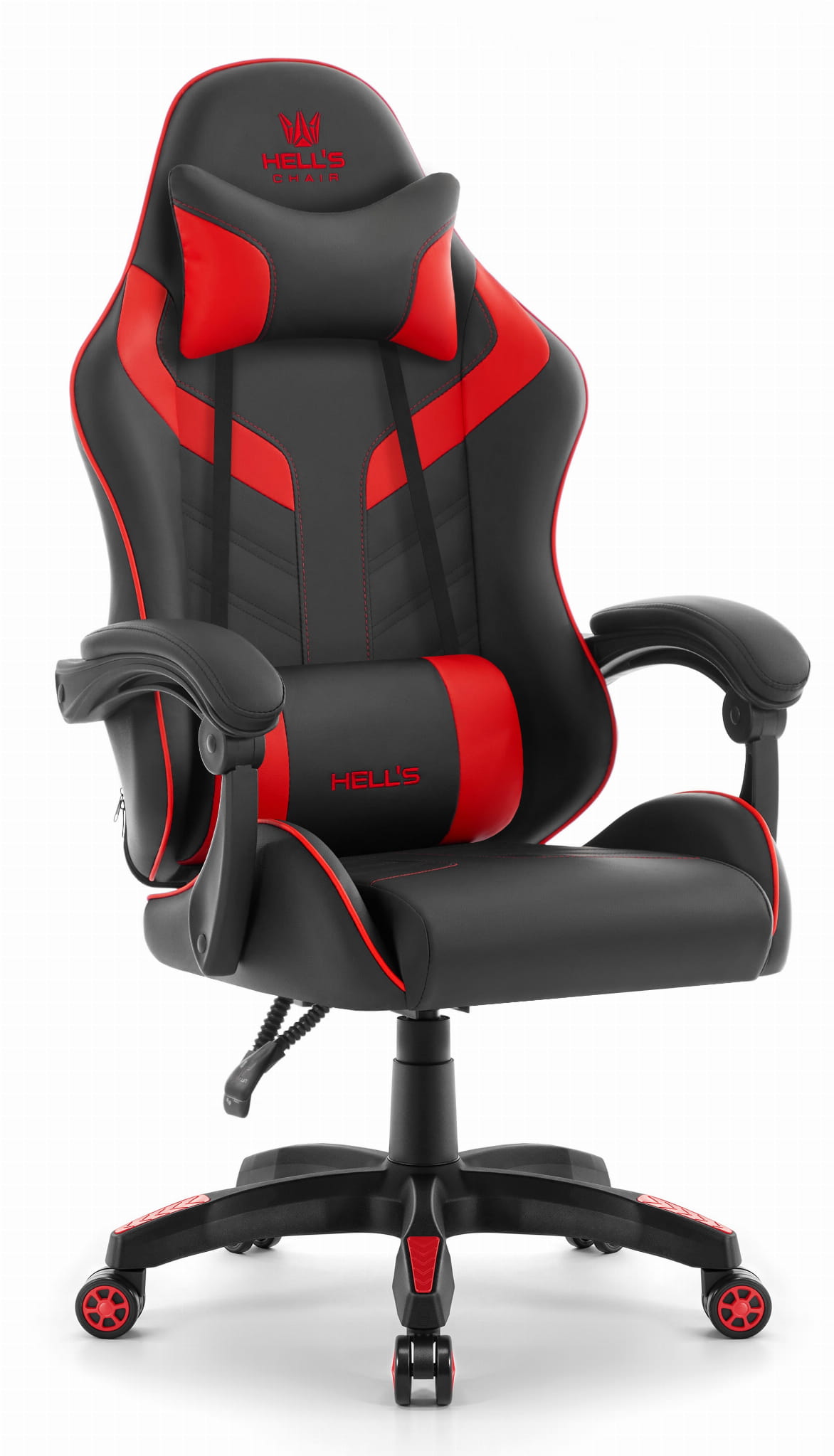 Fotel-gamingowy-Hells-Chair-HC-1007-2.0-RED-Black-Czerwony Геймерське комп'ютерне крісло Hell's Chair HC-1007 Red Black - Зображення 1